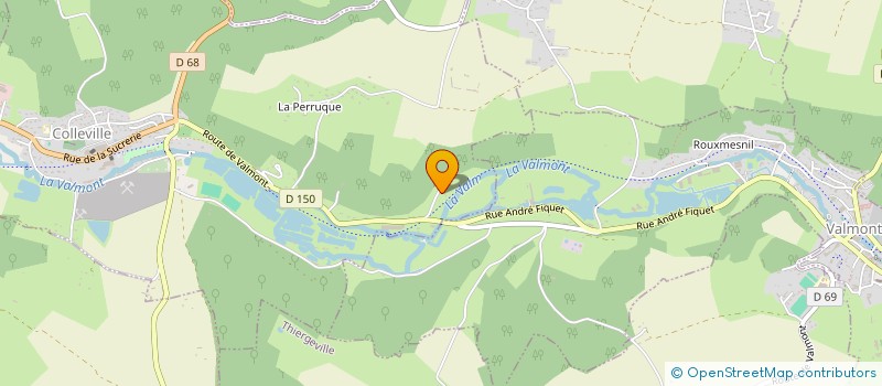 localisation de l'entreprise COLEP DISTRIBUTION à COLLEVILLE