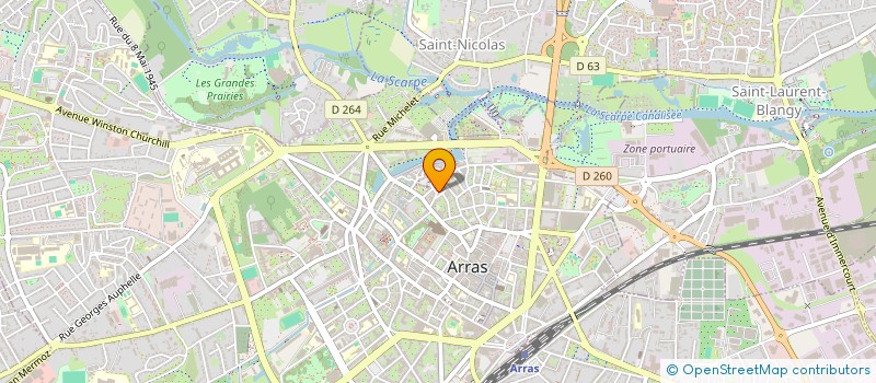 localisation de l'entreprise COLERES DU PRESENT à ARRAS