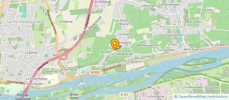 localisation de l'entreprise COLETT'  ROCHECORBON