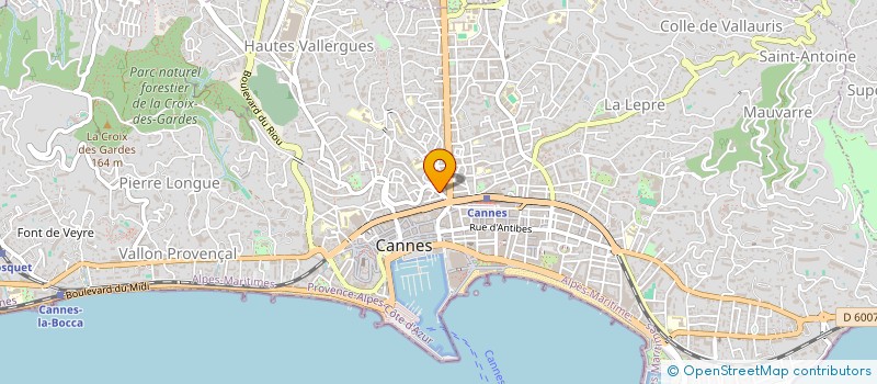 localisation de l'entreprise COLETTE à CANNES