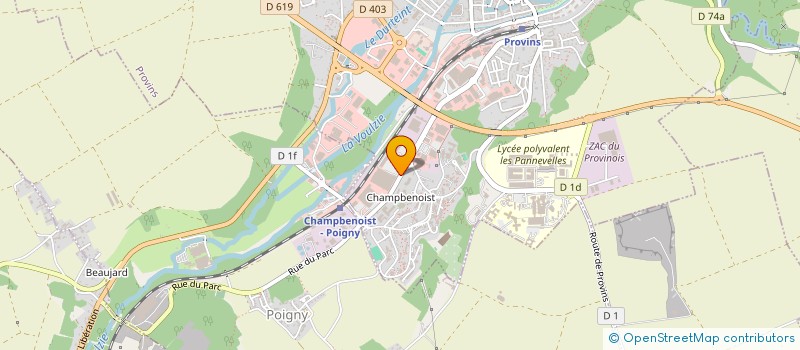 localisation de l'entreprise COLETTE AUDIO POUR TOUS  PROVINS