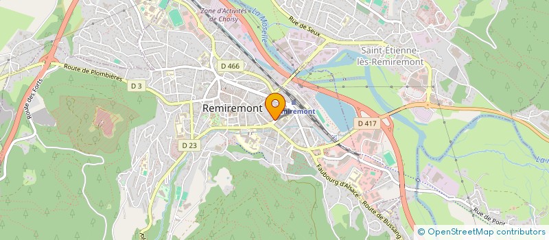 localisation de l'entreprise COLETTE & CO  REMIREMONT