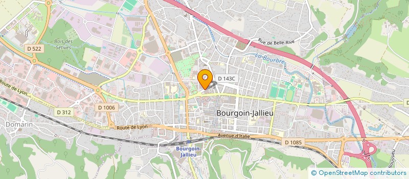 localisation de l'entreprise COLETTE INVEST à BOURGOIN-JALLIEU