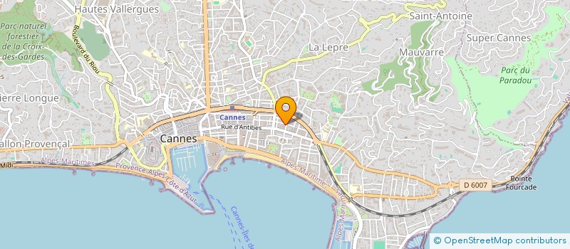 localisation de l'entreprise COLETTE LOUIS ET COMPAGNIE à CANNES