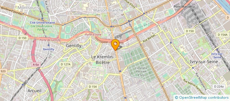 localisation de l'entreprise COLETTE SAUREL  LE KREMLIN-BICETRE