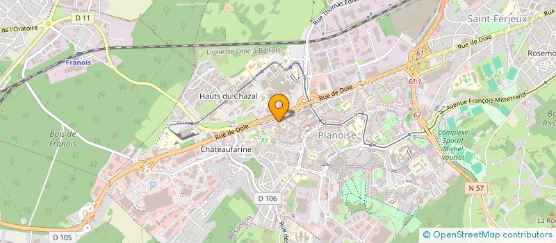 localisation de l'entreprise COLETTO  BESANCON