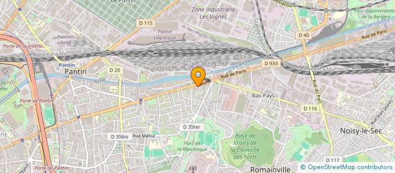 localisation de l'entreprise COLEV à PANTIN