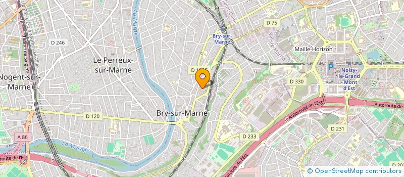 localisation de l'entreprise COLEVA à BRY-SUR-MARNE