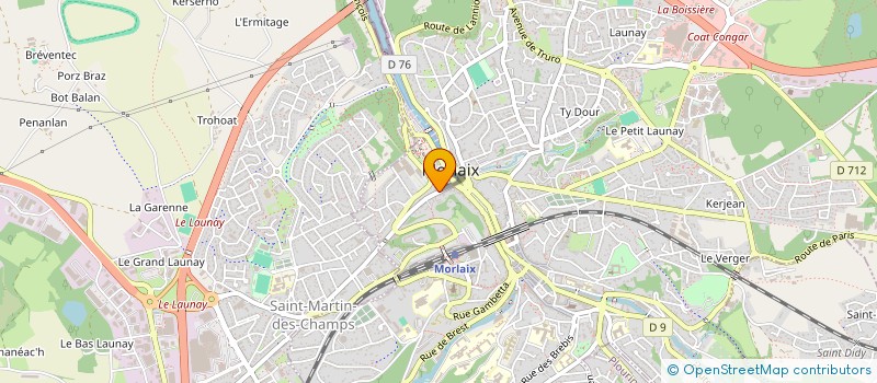 localisation de l'entreprise COLHEZ à MORLAIX