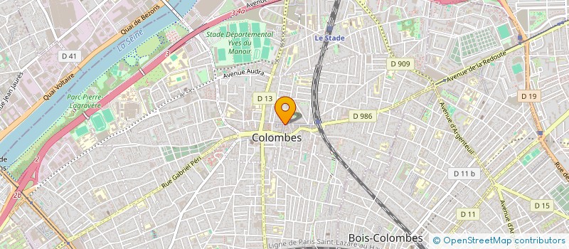 localisation de l'entreprise COLHOM à COLOMBES