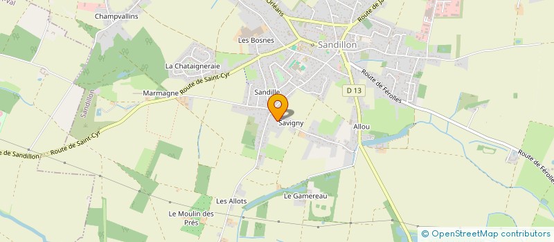localisation de l'entreprise COLHYNAYA INVEST  SANDILLON