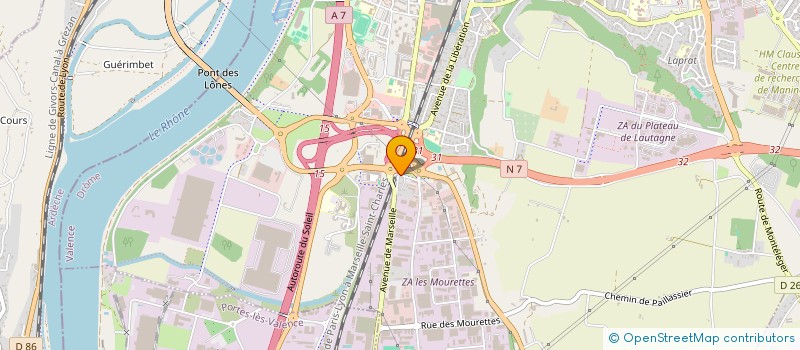 localisation de l'entreprise COLI  VALENCE