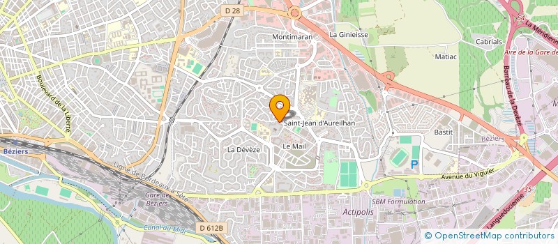 localisation de l'entreprise COLI'BRICK à BEZIERS