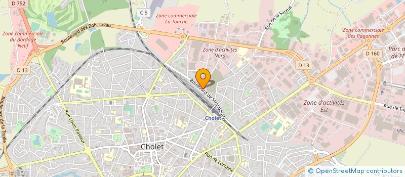 localisation de l'entreprise COLIANS à CHOLET