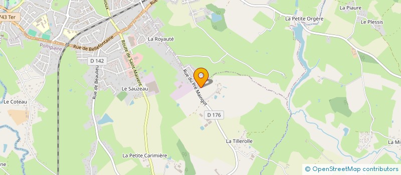 localisation de l'entreprise COLIBA à ST GERMAIN DE LONGUE CHAUME