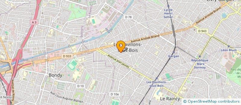 localisation de l'entreprise COLIBAT à LES PAVILLONS-SOUS-BOIS
