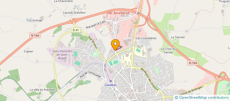 localisation de l'entreprise COLIBIO LA BOUTIQUE PAYSANNE à LOUDEAC