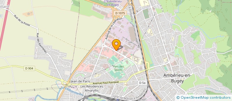 localisation de l'entreprise COLIBRI  AMBERIEU-EN-BUGEY