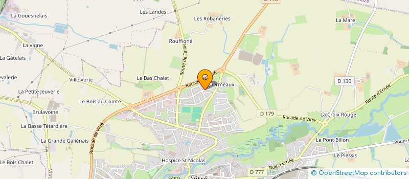 localisation de l'entreprise COLIBRI  VITRE
