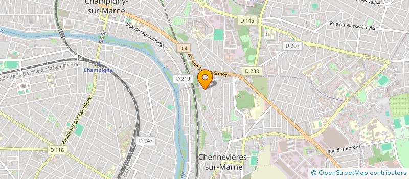 localisation de l'entreprise COLIBRI  CHENNEVIERES-SUR-MARNE