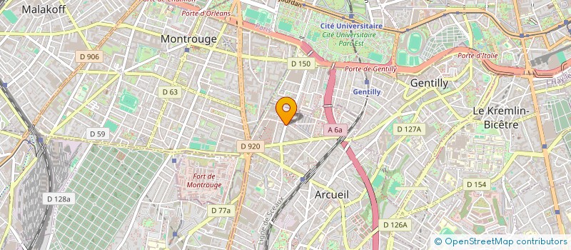 localisation de l'entreprise COLIBRI à ARCUEIL