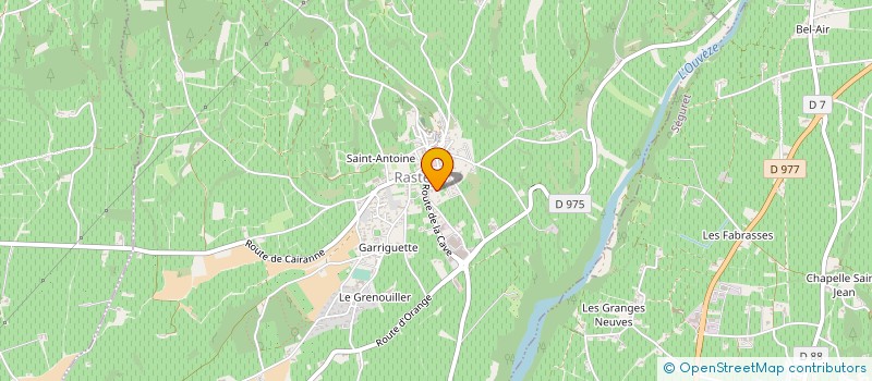 localisation de l'entreprise COLIBRI  RASTEAU