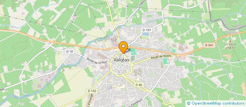 localisation de l'entreprise COLIBRI à VALREAS