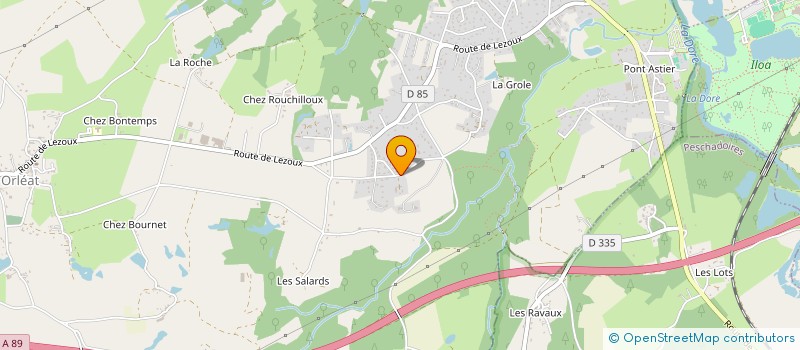 localisation de l'entreprise COLIBRI 54  ORLEAT