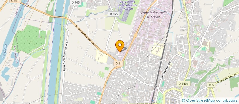 localisation de l'entreprise COLIBRI à MONTELIMAR