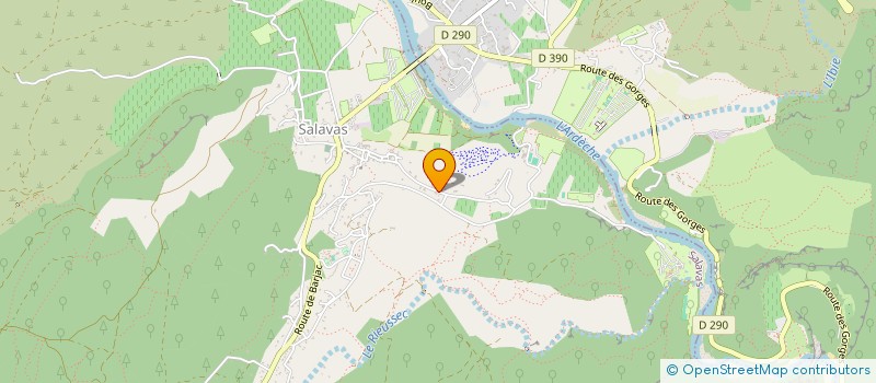 localisation de l'entreprise COLIBRI  SALAVAS