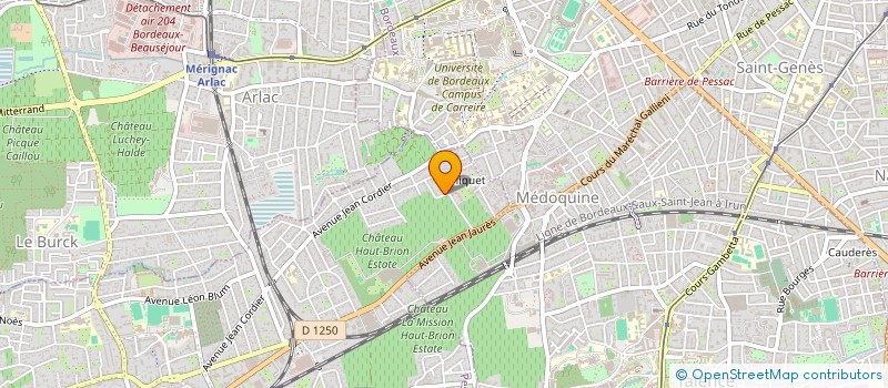 localisation de l'entreprise COLIBRI  PESSAC