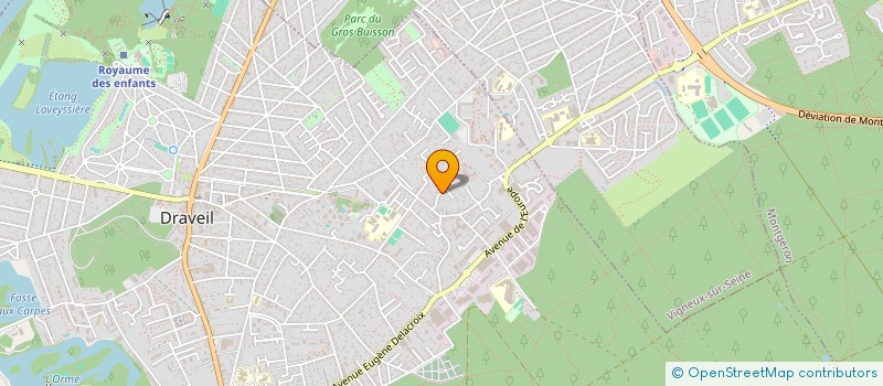 localisation de l'entreprise COLIBRI à DRAVEIL