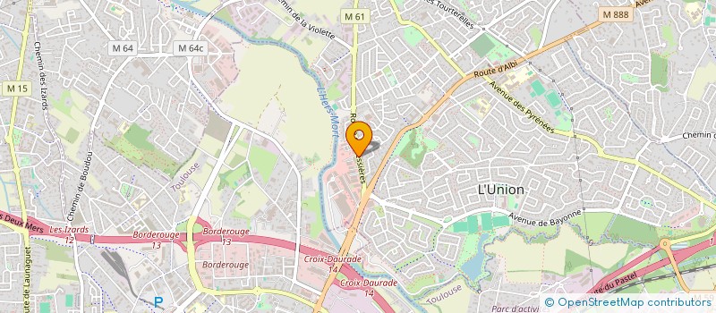 localisation de l'entreprise COLIBRI à L'UNION