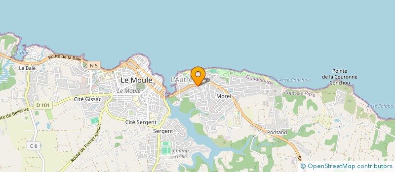localisation de l'entreprise COLIBRI à LE MOULE