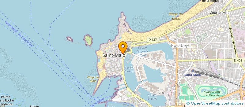 localisation de l'entreprise COLIBRI à SAINT-MALO