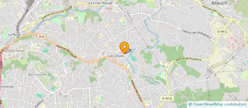 localisation de l'entreprise COLIBRI à MARSEILLE