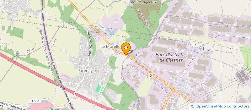 localisation de l'entreprise COLIBRI  GRENAY