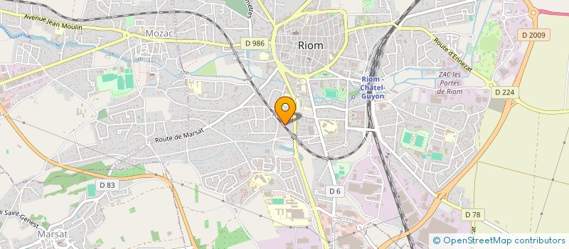 localisation de l'entreprise COLIBRI à RIOM
