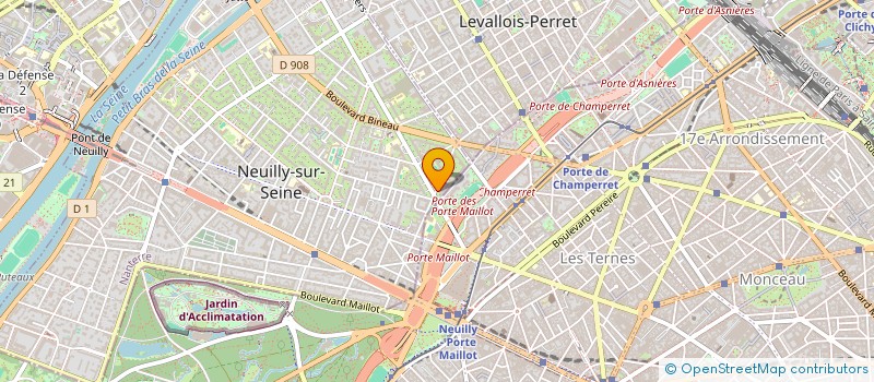 localisation de l'entreprise COLIBRI à NEUILLY-SUR-SEINE