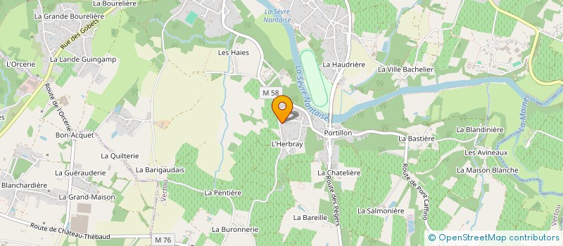 localisation de l'entreprise COLIBRI  VERTOU