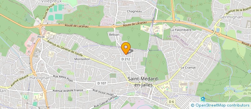 localisation de l'entreprise COLIBRI  SAINT-MEDARD-EN-JALLES