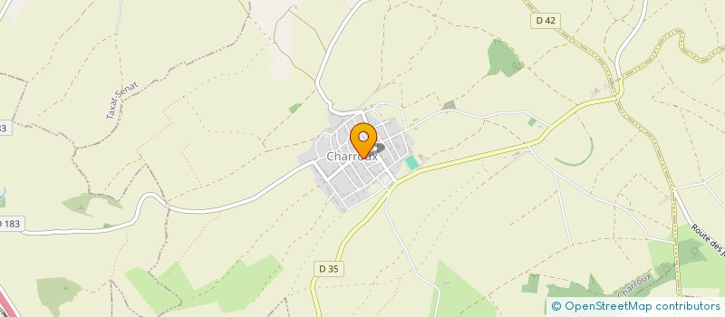 localisation de l'entreprise COLIBRI à CHARROUX