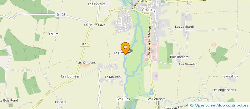 localisation de l'entreprise COLIBRI  CHARNY OREE DE PUISAYE