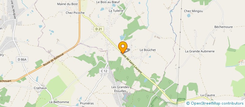 localisation de l'entreprise COLIBRI à SAINT-JUNIEN