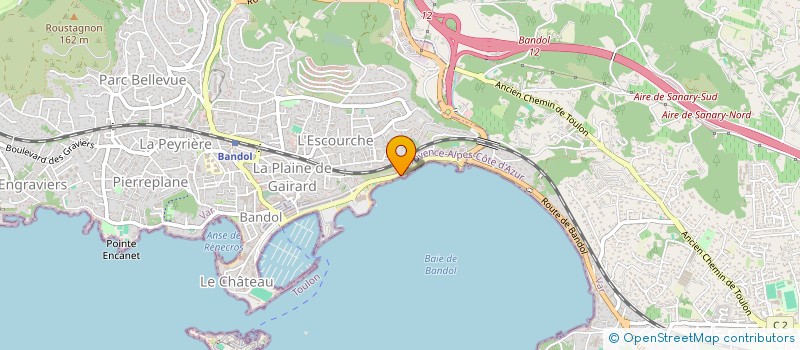 localisation de l'entreprise COLIBRI  BANDOL