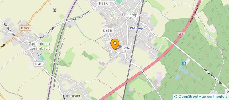 localisation de l'entreprise COLIBRI  PHALEMPIN