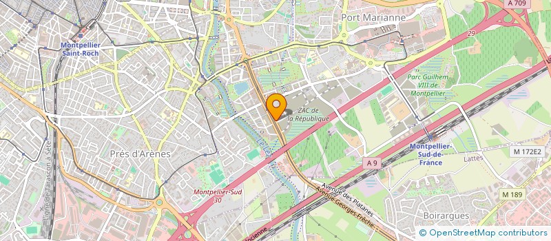 localisation de l'entreprise COLIBRI  MONTPELLIER