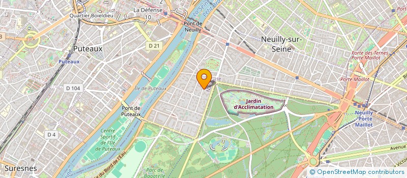 localisation de l'entreprise COLIBRI  NEUILLY-SUR-SEINE