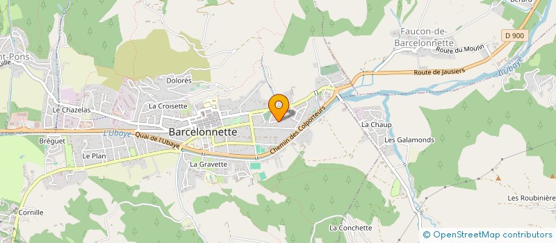 localisation de l'entreprise COLIBRI  BARCELONNETTE