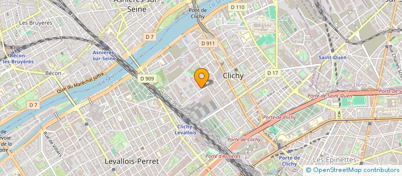 localisation de l'entreprise COLIBRI ASSURANCES à CLICHY